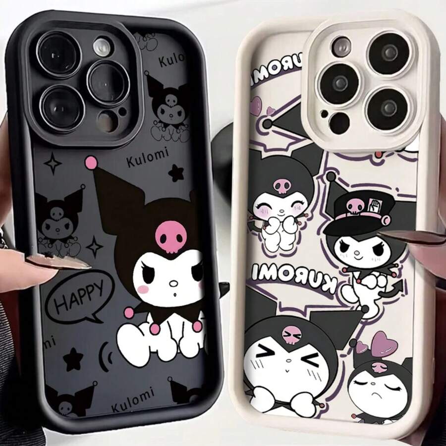 SANRIO Funda de Teléfono Original Y2K Cute Kuromi para 17/16/15/14/13/12/11 Pro Plus 4G 5G Cubierta Suave de TPU - TYB-188TY7506A1 - Ver 1