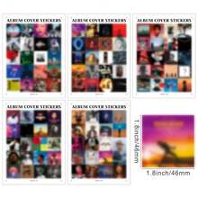 100Pcs Album Cover Stickers For Teens - Music, Rapper And Band Stickers For Adults Car Decals Water Bottle Laptop,DarkGrey - 深灰色 - 查看 4