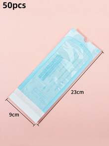 400/200/50/20pcs/Pack 90*230mm Disposable Nail Tool Sterilization Bags, Suitable For Nail Drill Bits, Sanding Strips, Steel Pushers, Etc., With Self-Sealing, Sterilization Indicator, Nail Supplies, Nail Tools, Nail Art Tools, Nails, Nail Tools (Suitable For Nail Extensions) - Blue and White - View 14