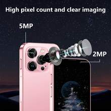 SOYES Smartphone de versión global, pantalla táctil de 3 pulgadas, diseño elegante y moderno, batería de 1000 mAh, bloqueo por reconocimiento facial, compatible con tarjetas de memoria expandibles, carga rápida, Android 9, compatible con red 3G.   Descarga de aplicaciones disponible.   Ideal para estudiantes y chicas.   Adecuado para uso doméstico o fuera de casa.   Colores: negro/rosa/azul. Regalo de Navidad/cumpleaños. - Rosa - Ver 7