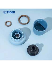 Tiger Cană rece izolată în vid MSI-A080 340, 800 ml, design cu turnare la 360°, operare cu o singură mână, suport pentru pahare auto compatibil cu mai multe scenarii, protecție anti-scurgere, gri fumuriu - Gri fumuriu - Vizualizare 7