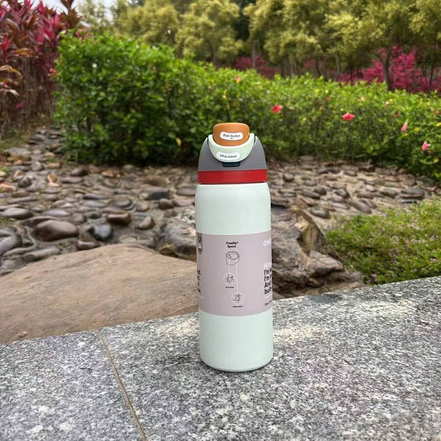 32oz Stainless Steel Insulated Water Bottle - Leak-Proof Sports Water Bottle With Dual-Function Spout Lid, Flip-Top Straw And Wide Mouth Design - Keeps Drinks Hot/Cold For 24 Hours - Great For Fitness, Travel And Everyday Use - Multicolor - View 1