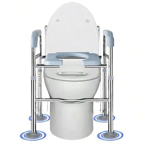 Raised Toilet Seat With Handles Height Adjustable Elevated Toilet Seat Risers For Seniors MultiUse Toilet Riser With Handles For Seniors Handicap Pregnant