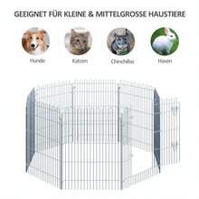 PawHut Puppy Run Playpens, Puppy Playpens, Animal Playpens, 8 Pieces, W63 X H91 Cm, On The Site - 1 - View 6