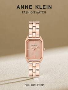 Anne Klein Women's Rose Gold Tone Quartz Watch Ladies Elegant Bracelet Watch with Glossy White Dial Watch for Women with Adjustable Link Bracelet and Jewelry Clasp,AK/3774RGRG