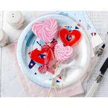Airplane Plates And Napkins Party Supplies - Airplane Birthday Decorations Tableware Paper Plates Napkin Cup Disposable Cutlery Airplane Party Decorations Dinnerware Server 24 - 藍色 - 查看 8