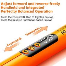 46 In 1 Mini Precision Electric Screwdriver Kit, 500mAh Lithium-Polymer Battery Brushless Motor, USB Rechargeable 46 Bits, Silent High Torque Reverse Rotation For Phone PC Repair Home DIY - Bộ đồ màu cam - Xem 10
