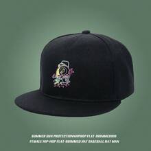 Sports cap with design, colorful (with speaker design) duckville cap large head around snapback cap ball cap flat bill cap sports snapback low cap small head around low cap baseball cap unisex graphic print breathable duck cap fashionable snapback cap Baseball cap visual retro haphop baseball cap - ブラック - チェックする 1