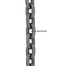 ZhdnBhnos Chain Sling, 5/16 Inch X 10Ft Lifting Chains With Hooks, G80 Engine Chain Hoist, 5 Tons/11,000lbs With 2 Leg Grab Hooks For Mining, Machinery, Ports, Building (Red) - Variant2 - View 4