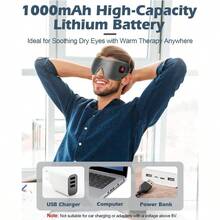 Grehge Eye, Washable Dry Eye Warm Eye Compress with Flaxseed, Eye Heating Pad Stye Sinus Blepharitis MGD Eye Fatigue Gifts Men Women - Gris - Ver 6