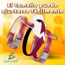 Correa Pechera Tela Ajustable Diseño Alas Mascotas Pequeñas - Rojo - Ver 3