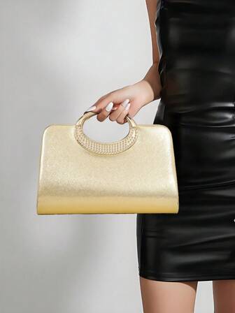 YMI STYLE Lightweight Business Casual Sequin Decor Handbag, Perfect Bridal Clutch Suitable For Weddings, Galas And Evening Events, Dinner Bag. Sparkling, Elegant, Refined, Understated Luxury Crystal Design, Ideal For Party Girls, Ladies And Brides, Perfect For Parties, Dinners/Banquets And Galas.