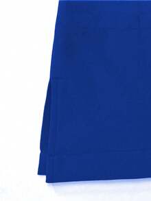 Black V-Neck Short Sleeve Scrub Set, Medical Uniform For Doctors And Nurses - Blue - View 6