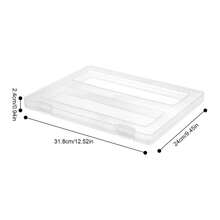ZhdnBhnos 15PCS Paper Storage Box A4 File Box Paper Photo Storage Box Board Game Storage Containers 12.52 X 9.45 X 0.94 Inch Transparent File Box For Magazine Office Supplies School - 變體2 - 查看 4