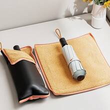 حقيبة تخزين مظلة متعددة الوظائف عالية الامتصاص، حامل مظلة قابل للطي للأيام الممطرة والشمسية