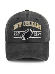 1pc Indianapolis Embroidered Washed Baseball Cap, Adjustable Outdoor Sun Protection Casual Hat Suitable For Travel, Beach, Vacation, Y2K Style For Young Adults - Baseball Cap - View 24