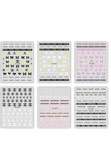 6pcs Nail Stickers, Self-Adhesive Japanese Style Thin & Flexible Nail Wraps, High Elasticity Sticker Material Adheres Well Without Cracking, Peel & Stick Design For Easy DIY Nail Decoration, Cute & Fresh Style Suitable For Students, Beginners, Daily Wear, Parties, Salons, Holidays, Fashion Gifts For Girls