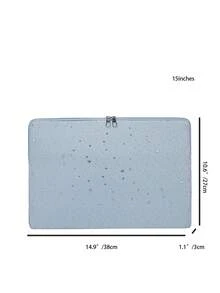 1个星形图案笔记本电脑保护套，适用于10/11英寸iPad、13/14英寸、15/15.6英寸笔记本电脑，防水旅行必备。 - 藍色 - 查看 2