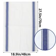 4 Pieces, Striped Dish Towel,  Modern Simple Style Kitchen Towel, Home And Kitchen Multi-Purpose Cleaning Cloth, Suitable For Cleaning Glass, Kitchen Utensils (Blue) - Multi-colored - View 2