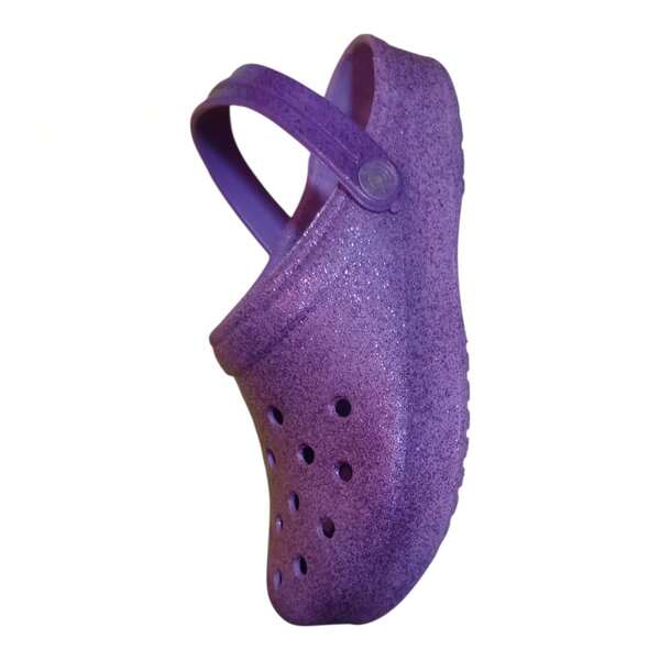 Sandália Babuche com Glitter, Brilho para meninas,