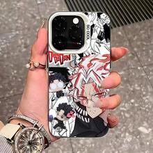 Funda de color plata para 17 Pro Max 16 Pro Max 15 14 13 11 12 Plus de Anime D-Dandadan Okaran - z2 - Ver 2