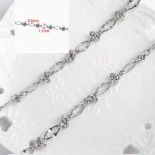 1m 304 Stainless Steel Y2K Style Chain Multiple Designs Handmade Chain Decorative Chain DIY Necklace Bracelet Jewelry Accessories - Y2K Style Chain - View 10