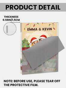 Customized 2D Christmas Character Shaped Acrylic Plaque, Personalized Acrylic Plaque, Christmas Gift For Family, Friends, Pets - As Shown - View 4
