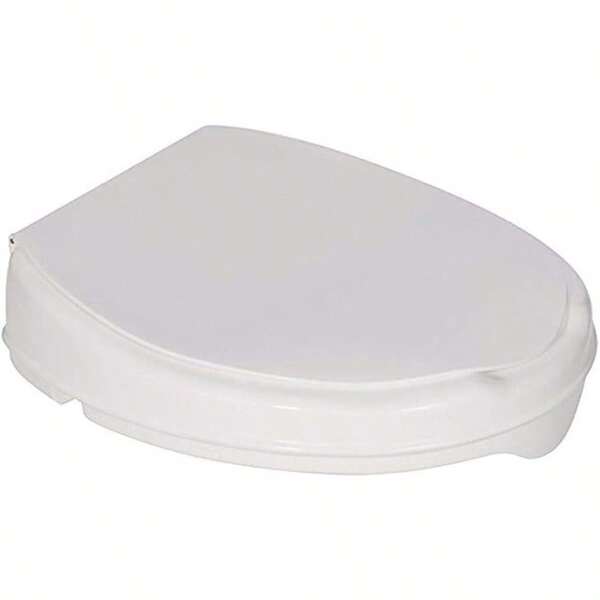 Homecraft Savanah Raised Toilet Seat 5cm High With Lid Elevated Toilet Seat Locks Onto Toilets Portable Commode Seat With Sturdy Brackets Medical Aid For Elderly Disabled Limited Mobility