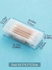 5 件套透明旅行收纳盒带盖，迷你收纳盒，旅行必备：可收纳牙签、牙线、时尚厨房和浴室用品、桌面清洁剂、唇刷、牙线带、创可贴、耳环盒、牙线收纳盒、透明收纳盒、家居收纳用品，专为居家和旅行设计。 - 彩色 - 查看 10