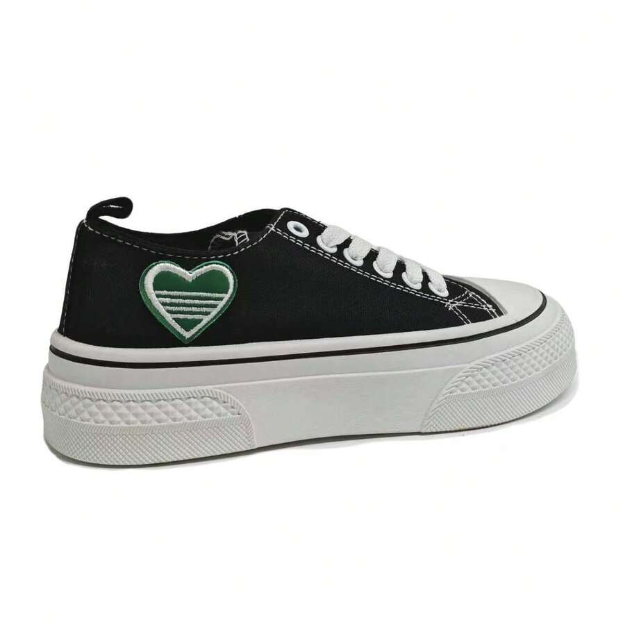 This Pair Of Canvas Shoes Is What All The Fashion Trendsetters Are Wearing! - Black - View 1