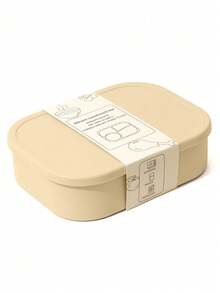 1pc Personalized Customization Name Children Silicone Food Storage Box Custom Kids Tableware Portable Four-Compartment Dinner Plate, Back To School - Multicolor - View 14