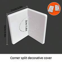 Cubierta decorativa para la apertura del agujero del aire acondicionado, placa de cubierta del agujero del interruptor y el cableado, protección y sellado de agujeros feos en la pared, adecuado tanto para aquellos sin aire acondicionado instalado como para aquellos con aire acondicionado instalado