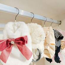 10pcs/Pack Space-Saving Metal Pet Hangers Multipack For Closet And Wall Organization, Lightweight Design, Easy-To-Use Hooks For Small To Large Pets' Leashes, Harnesses, Coats And Sweaters, Ideal For Apartments, Kennels, Travel And Grooming Stations, Perfect Holiday Gift-Ready Organizer For Halloween, Thanksgiving And Christmas Closet Refresh, High-Converting Closet Accessory For Pet Owners - Multicolor - View 2