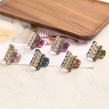 1pc Y2K Glittery Mini Hair Claw Clip, Euro-Instagrammable Shiny Accessory With Colorful Sequins For Daily, Party & Casual Looks, Secure Grip  Design, Ideal Gift For Women/Girlfriends/Besties On  US - 2 - Xem 3