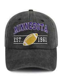 1pc Indianapolis Embroidered Washed Baseball Cap, Adjustable Outdoor Sun Protection Casual Hat Suitable For Travel, Beach, Vacation, Y2K Style For Young Adults - Baseball Cap - View 25