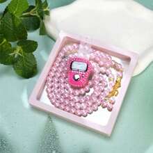 一套99颗6毫米中东阿拉伯祈祷念珠，带电子计数器，适用于（斋月、新年、祈祷、念玫瑰经） - 彩色 - 查看 8