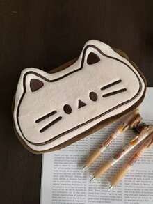 Cute Cat-Themed Pencil Case, High-Quality And Stylish, Large-Capacity Storage Bag/Pencil Case For Students. Perfect As A Student Pencil Case, Desk Storage Bag, Or Desk Decoration. An Excellent Back-To-School Gift.,Stationery - Multicolor - View 6