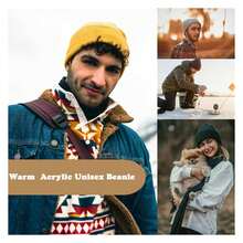 ZOORON Beanie For Women Men Ski Watch Cap Cuffed Plain Skull Knit Hat Soft Fisherman Winter Hat - Multicolor 62 - View 2