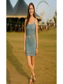 Trending Beach Vacation Style Sunflower Waist Chain, Bohemian Tassel Body Chain, Niche Accessory - Multicolor - View 4