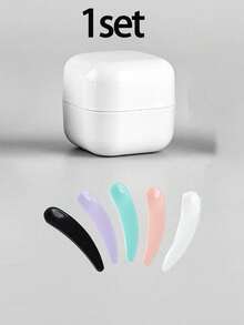 1/2set 30g Empty Cosmetic Jar, Refillable Travel Toiletries Container, Mask DIY Bottle With Lid, Leak Proof Travelling Accessories,With Makeup Spoon,Face Cream, Eye Cream, Lotion, Cosmetic Packaging Bottle,Ointment Bottles, Facial Mask Bottles, Empty Portable Cream Jar Cosmetic Container Travel Bottles(Spoon Color Random) - Multicolor - View 21