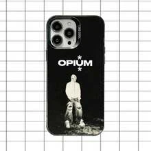 Funda para Ken Carson More Chaos compatible con 17, 16, 15, 14, 13, 12, 11, Pro, Max, Plus, funda dura mate negra a prueba de golpes - z2 - Ver 5