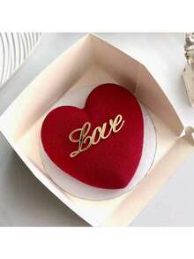 1 قطعة/3 قطع/6 قطع من الزخارف الذهبية لتزيين كعكة عيد الحب لجانب الكعكة