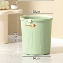 Thick Large Capacity Luxury Style Trash Can Suitable For Living Room Kitchen Bedroom Bathroom Dorm Lidless Waste Bin With Sealing Ring Modern Home Office Waste Management Solution Premium Quality Garbage Container Heavy Duty Trash Receptacle Perfect Gift Storage Organization - Multicolor - View 3