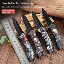 户外实用好帮手，锋利耐用的折叠刀，不锈钢刀片，纹理手柄，适合露营、狩猎和紧急情况——户外爱好者、徒步旅行者、露营装备爱好者的完美礼物——父子共赠佳品 - 彩色 - 查看 11