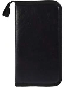 Taidda Caja de Almacenamiento de CD, Estuche de Almacenamiento 80 Discos de Gran Capacidad de Cuero PU portátil CD DVD VCD Estuche de Almacenamiento Bolsa Organizador Sopor - 1 - Ver 10