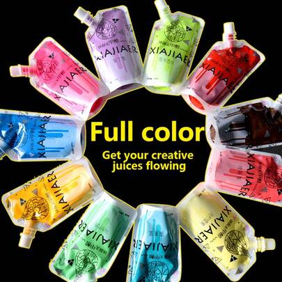 1瓶100毫升水彩颜料，防水防晕染，适合DIY艺术绘画、涂鸦