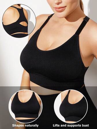 1pc Plus Size Women Seamless Shapewear Vest, Tummy Control, Waist Cincher, Lift Buttocks