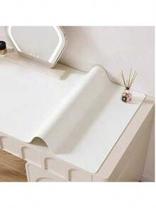 1 pezzo Tappetino da scrivania in stile minimalista moderno in pelle PU, impermeabile e anti-olio, adatto per tavolo da pranzo, tappetino per mouse, tavolo da toeletta, salone di manicure, scrivania di studenti, piano di lavoro in cucina, scrivania, protezione per top