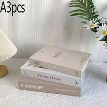 2/3 cuốn sách giả trang trí, sách trang trí sang trọng, trang trí phòng khách, trang trí nhà cửa, sách để bàn cà phê, sách trang trí phong cách hiện đại, sách trưng bày xếp chồng, trang trí khách sạn, quà tặng - Nhiều màu - Xem 15