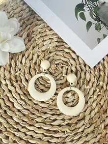 Vibrant Colorful Rainbow Design Earrings, Popular African Festival Holiday Fashion Earring Studs